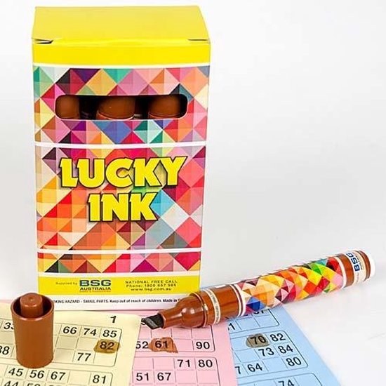 Afbeelding van het spel Bingostiften Lucky Ink 12 stuks - Bruin