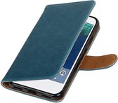 Wicked Narwal | Premium TPU PU Leder bookstyle / book case/ wallet case voor Google Pixel XL Blauw