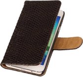 Wicked Narwal | Snake bookstyle / book case/ wallet case Hoes voor Samsung Galaxy Prime G530F Zwart