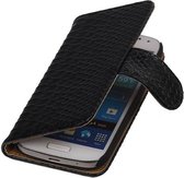 Wicked Narwal | Snake bookstyle / book case/ wallet case Hoes voor Samsung Galaxy S4 mini i9190 Zwart