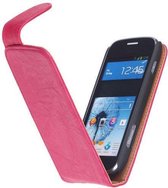 Wicked Narwal | Echt leder Classic Hoes voor Samsung Galaxy Core i8260 Roze