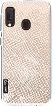 Casetastic Samsung Galaxy A20e (2019) Hoesje - Softcover Hoesje met Design - Snake Coral Print