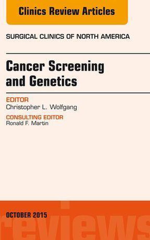 The Clinics: Surgery Volume 95-5 - Cancer Screening and Gene ... - cover