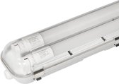 LED TL Verlichting met armatuur 120 cm - Incl 2x 18 Watt LED buis - 3400 Lumen - IP65 - 6400K Daglicht wit - 6 Stuks