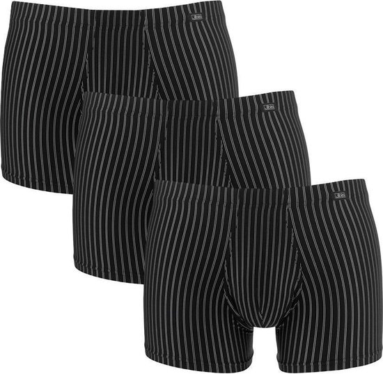 JBS 3P microfiber boxers stripe zwart - XXL
