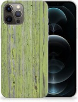 Cover Case iPhone 12 Pro Max Smartphone hoesje Green Wood