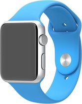 watchbands-shop.nl bandje - bandje geschikt voor Apple Watch Series 1/2/3 (38mm) - Blauw - M/L