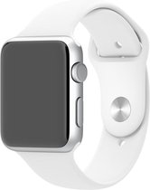 watchbands-shop.nl bandje - bandje geschikt voor Apple Watch Series 1/2/3 (38mm) - Wit - S/M