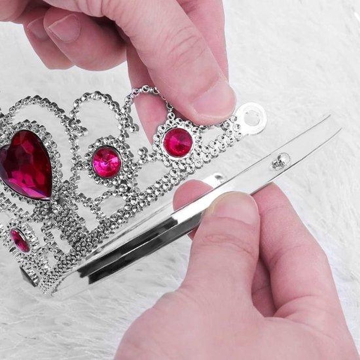 Uitdeelzakjes - Traktatie Kind - Verjaardag - 5-Pack Toverstaf - 4 x Toverstaf - Kroon / Tiara - Roze - Voor bij je prinsessenjurk - Prinses — afbeelding 4