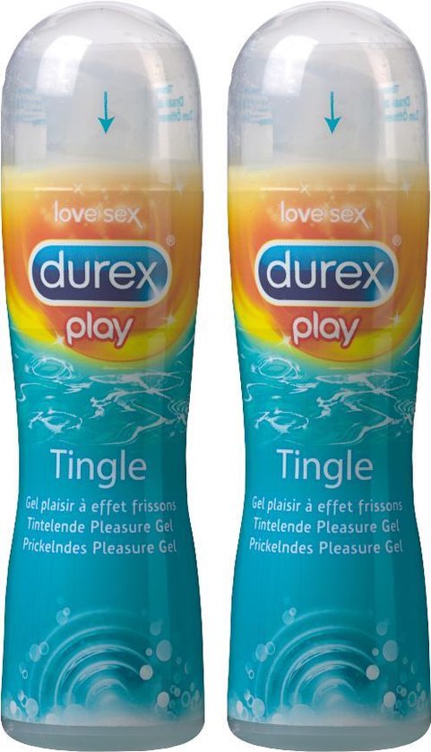 Durex Play Pleasure Gel Tingle Lubricant 2 X 50 Ml 