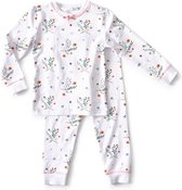 Little Label Pyjama Meisjes - Maat 146-152 - Wit, Groen, Roze - Zachte BIO Katoen