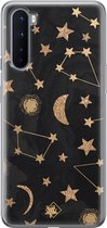 OnePlus Nord hoesje siliconen - Counting the stars | OnePlus Nord case | zwart | TPU backcover transparant