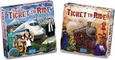 Ticket to ride Spelvoordeelset: basisspel Ticket to Ride USA - Bordspel & Ticket to Ride Japan/Italy - Bordspel