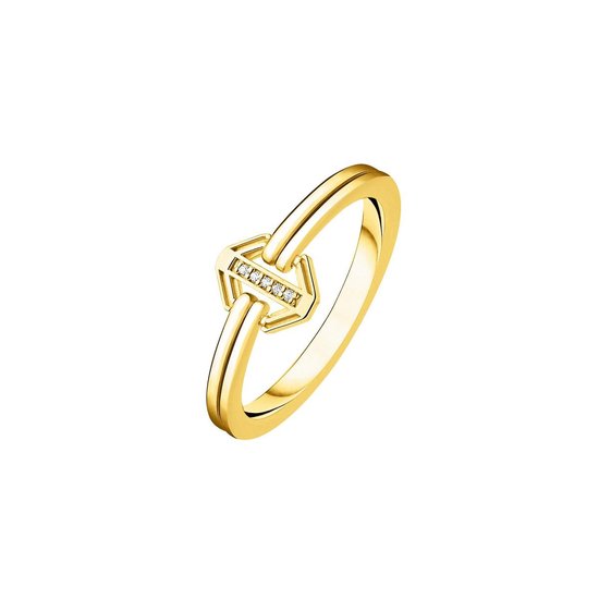 Thomas Sabo Dames Dames ring 925 sterling zilver sterling zilver diamant 54 Goud 32000452