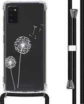 iMoshion Design hoesje met koord voor de Samsung Galaxy A41 - Paardenbloem - Wit