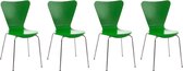 CLP Calisto - 4x Bezoekersstoel groen