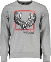 Roberto Cavalli Trui Grijs 2XL Heren