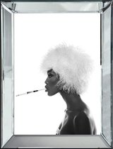 By Kohler Jonge vrouw rokend spiegellijst 70x4.5x90cm (112911)