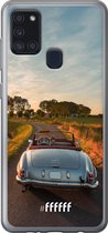 Samsung Galaxy A21s Hoesje Transparant TPU Case - Oldtimer Mercedes #ffffff