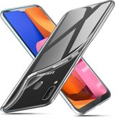 Flexibele achterkant Silicone hoesje transparant Geschikt voor: Samsung Galaxy A20S