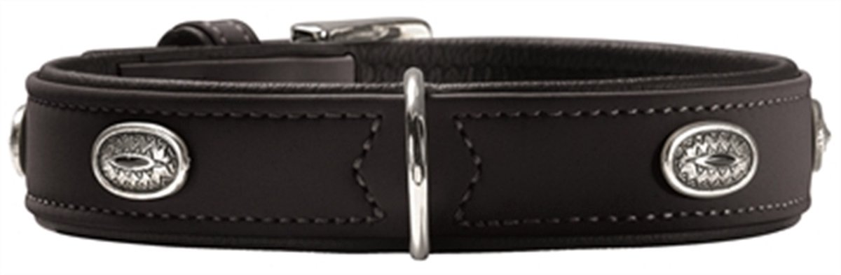 Leren Halsband hond! De 11 beste Leren Hondenhalsbanden van 2024 8 Hunter Halsband Softie Stone – 45 cm – Zwart