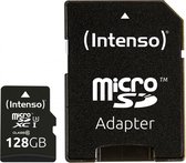 Intenso Professional microSDXC-kaart 128 GB Class 10, UHS-I Incl. SD-adapter