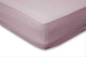 Hoeslaken Katoen Perkal 35cm Hoekhoogte - roze 180x210/220cm