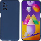 iMoshion Color Backcover Samsung Galaxy M31s hoesje - donkerblauw