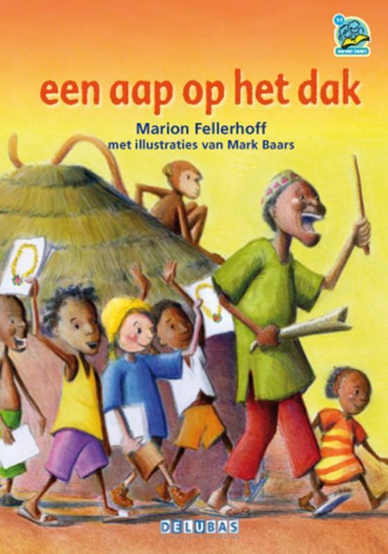 Cover van het boek 'Een aap op het dak' van Marion Fellerhoff