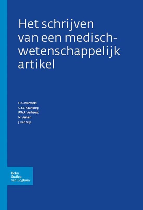 Het schrijven van een medisch-wetenschappelijk artikel - cover