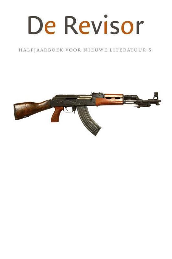 Boekomslag 'De Revisor' met afbeelding van een Kalashnikov.