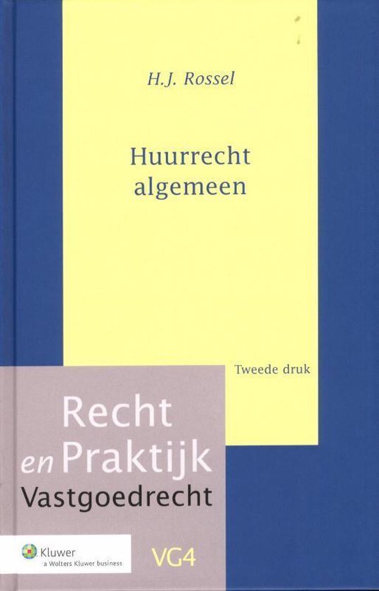 Recht en praktijk VG4 - Huurrecht algemeen - cover