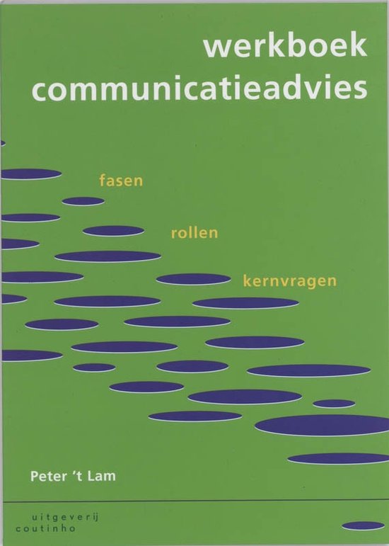 Cover van het boek 'Werkboek communicatieadvies / druk 1'