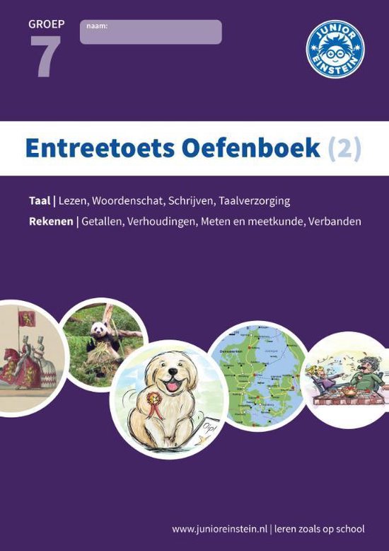 Foto: Entreetoets oefenboek deel 2 gemengde opgaven groep 7 opgaven voor rekenen en taal