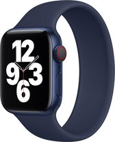 Sport solo loop band - blauw - Geschikt voor Apple Watch  - 38 en 40mm - maat S - iwatch - Horlogeband Armband Polsband