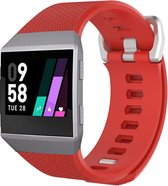 Bandje Voor Fitbit Ionic Sport Band - Rood - Maat: ML - Horlogebandje, Armband
