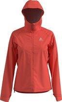 Odlo Aegis Waterproof Hardshell 2.5L Jas Dames, hot coral Maat S