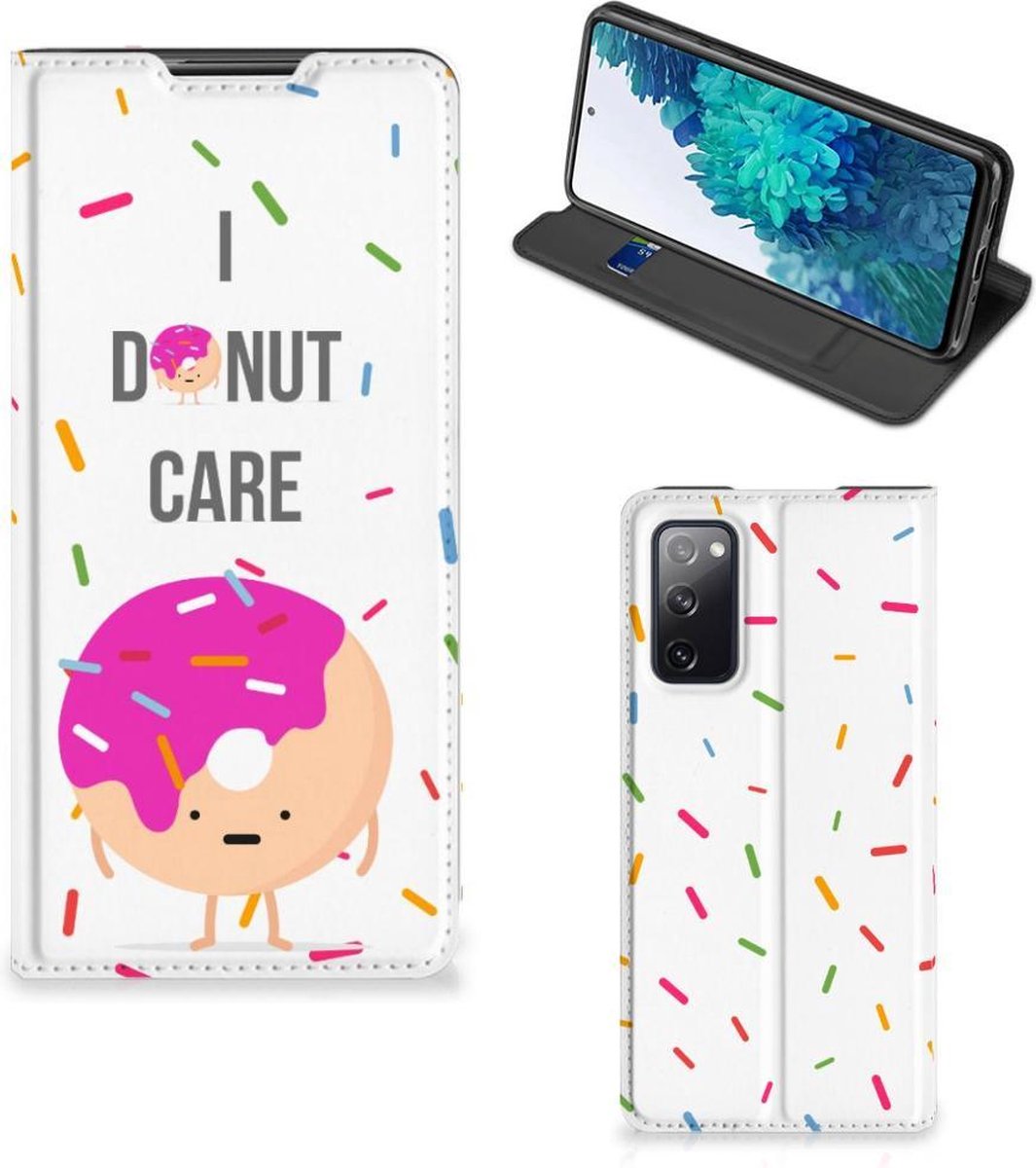 Samsung Galaxy S20 FE Flip Style Cover Donut Roze