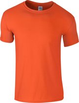 Gildan Childrens Unisex Zachte Stijl T-Shirt (Oranje)