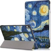 3-Vouw sleepcover hoes - iPad Air (2020) 10.9 inch - Van Gogh Schilderij