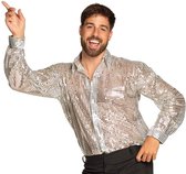 Boland Shirt Crazy Heren Polyester Zilver Maat L