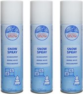 4x Sneeuwspray/spuitsneeuw bussen 150 ml - Kunstsneeuw/nepsneeuw spray