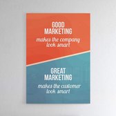 Great Marketing - Walljar - Wanddecoratie - Poster ingelijst