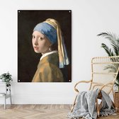Johannes Vermeer - Meisje met de parel - Schilderij 40 x 60 cm