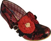 Irregular Choice Busy Bea Floral 40's Pumps Rood