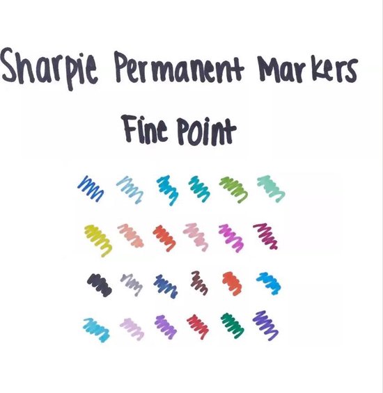 Sharpie Permanent marker Fine zwart - 1 stuk(s)