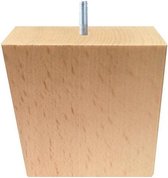 Pied de meuble oblique en bois 8 cm (M10) | bol.com