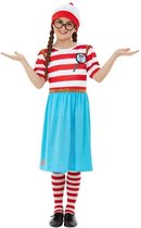 Smiffy's - Where's Wally Kostuum - Wie Weet Waar Wenda Is - Meisje - Blauw, Rood - Tiener - Carnavalskleding - Verkleedkleding