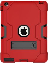 FONU Shock Proof Standcase Hoes iPad 2 / 3 / 4 - 9.7 inch - Rood