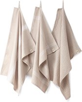 Walra Keukenset Blocks & Lines Zand 50x70cm 3 stuks